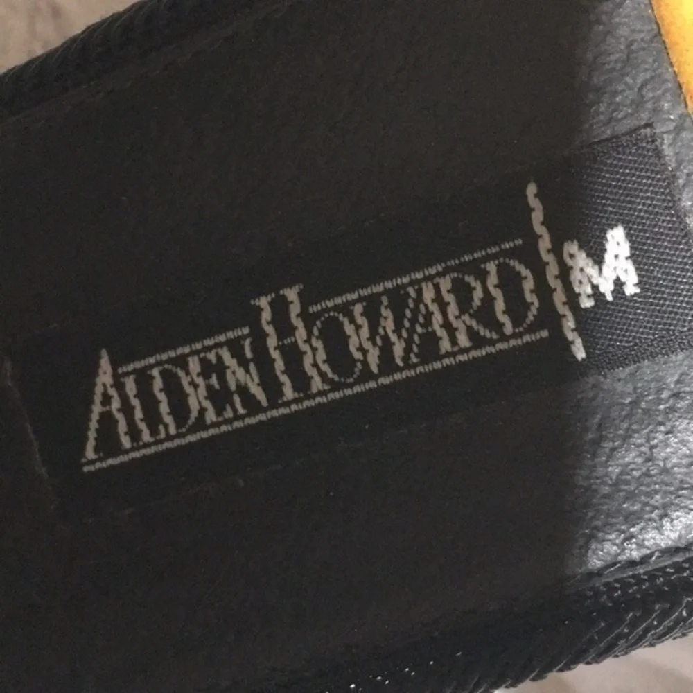 ALDEN HOWARD Vintage mod multi colorblock suede belt